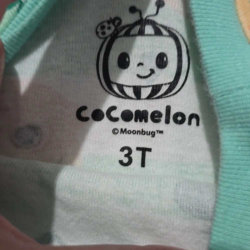 Cocomelon Green and Orange‎ Pajama Set Size 3T